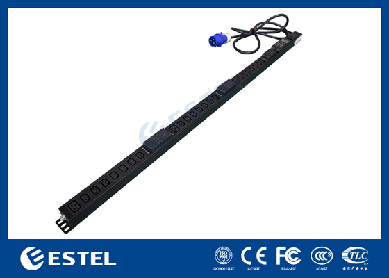 Unidad de Distribución de Energía (PDU) Inteligente con 8 Salidas 16A 250VAC Comunicación RS-485