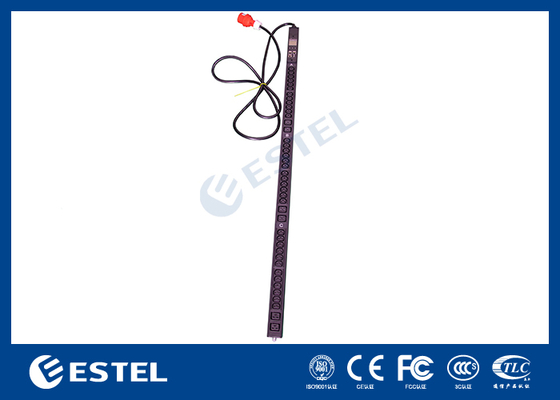 Unidad de Distribución de Energía (PDU) Inteligente con 8 Salidas 16A 250VAC Comunicación RS-485