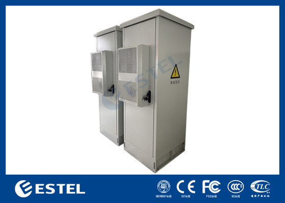 IP55 22U gabinete de baterías al aire libre con sistema de alimentación de rectificador de 9KW 48VDC incorporado para aplicaciones de telecomunicaciones
