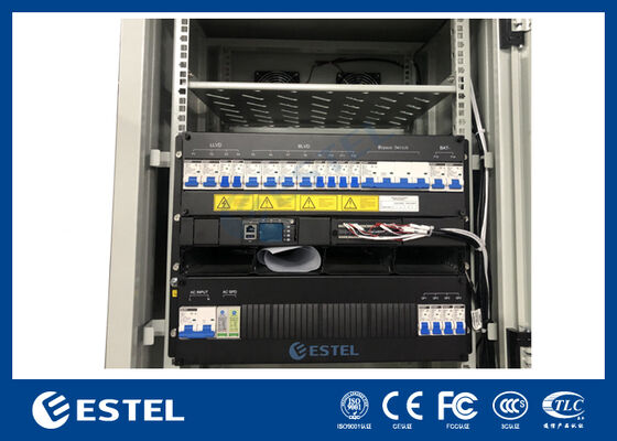 Sistema de energía de telecomunicaciones IP65 Recinto de energía exterior con rectificadores de 200A de 12kW