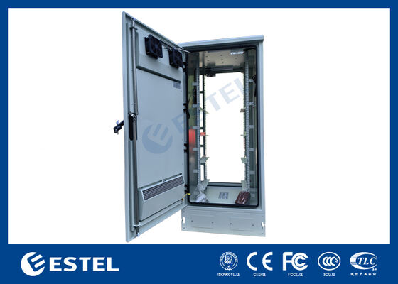 32U gabinete IP65 con ventiladores de refrigeración para telecomunicaciones y aplicaciones industriales