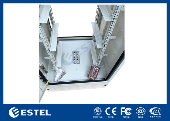 Gabinete Rack de 19 pulgadas para exteriores 32U con clasificación IP65, ventiladores de refrigeración, iluminación LED y seguridad para telecomunicaciones y aplicaciones industriales