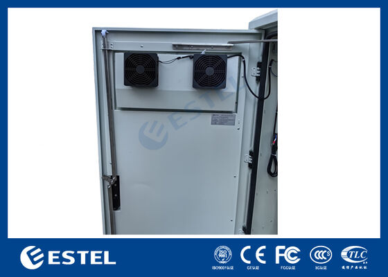 Gabinete Rack de 19 pulgadas para exteriores 32U con clasificación IP65, ventiladores de refrigeración, iluminación LED y seguridad para telecomunicaciones y aplicaciones industriales