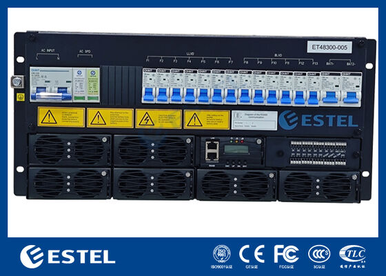 Sistema rectificador de telecomunicaciones que proporciona puertos de Internet RS485 con contactos secos y capacidades de monitoreo remoto para la gestión y control de la red