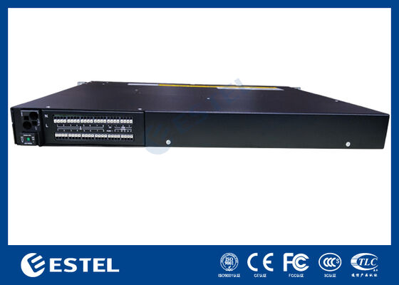 Sistema de alimentación de corriente continua con monitoreo y control remoto para telecomunicaciones