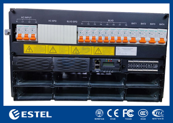 Sistema de alimentación del rectificador de 6U Telecom DC48V con control remoto integrado