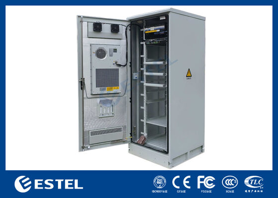 Potencia del rectificador de telecomunicaciones de 24kW a temperatura controlada IP65 Recinto exterior de 38U