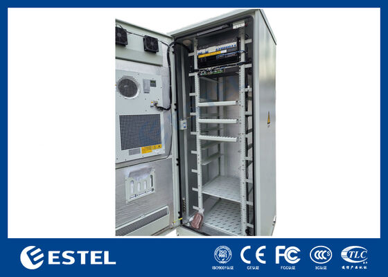 Potencia del rectificador de telecomunicaciones de 24kW a temperatura controlada IP65 Recinto exterior de 38U