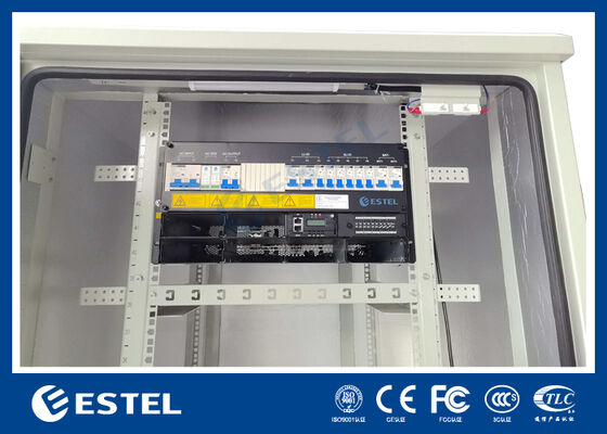 Potencia del rectificador de telecomunicaciones de 24kW a temperatura controlada IP65 Recinto exterior de 38U