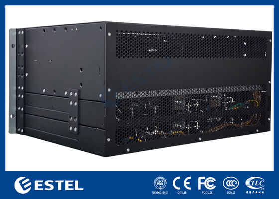 21U IP55 Gabinete de telecomunicaciones integrado con sistema rectificador DC48V de 24kw LLVD BLVD