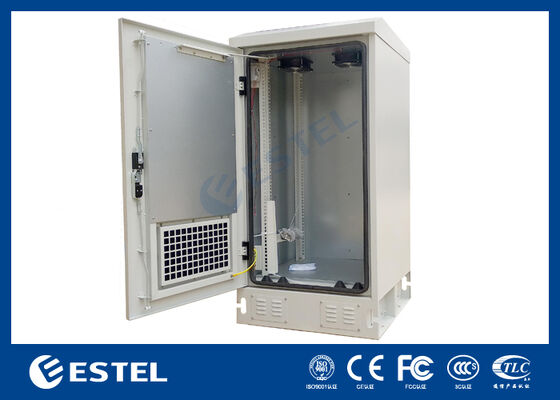 Gabinete exterior compacto 20U IP55 con aire acondicionado opcional de 500W para equipos de red