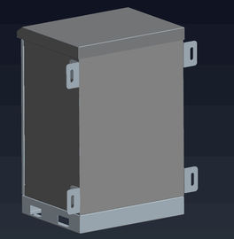 Gabinete de montaje en pared para exteriores con recubrimiento de polvo anticorrosión equipado con cerradura de gabinete y cerradura antirrobo de tres puntos
