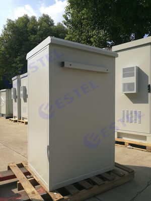 Aire acondicionado de DC que refresca la fuente de alimentación del recinto del soporte de poste con 21U estante de 19 pulgadas