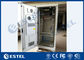El armario de alimentación al aire libre IP55 galvanizó la batería de acero ODF DCDU de la PDU con el aire acondicionado