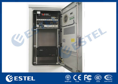 Front Access Outdoor Telecom Cabinet IP55 galvanizó el acero con PDU el ccsme de UPS