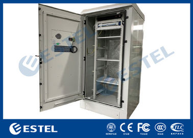 Gabinete al aire libre 19" de las telecomunicaciones de la alta integración material de acero galvanizado estante