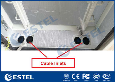 IP55 19" gabinetes al aire libre de la comunicación del aislamiento de calor del estante