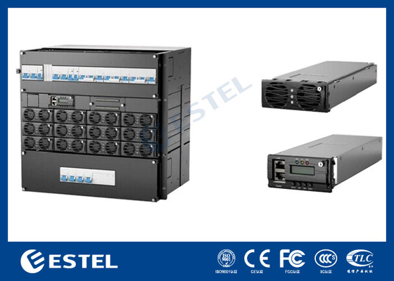 Fuente de alimentación ininterrumpida de 10U 36KW 48VDC Rectificador de sistema Modo de conmutación para respaldo de telecomunicaciones