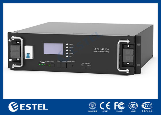 Batería de fosfato de hierro y litio de 48V100Ah para sistema de energía de telecomunicaciones