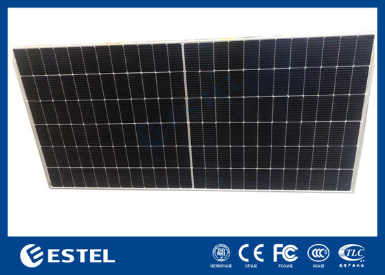 Panel solar mono de alta potencia con corte a la mitad, módulo único, de 450W a 600W para sistema de energía de telecomunicaciones
