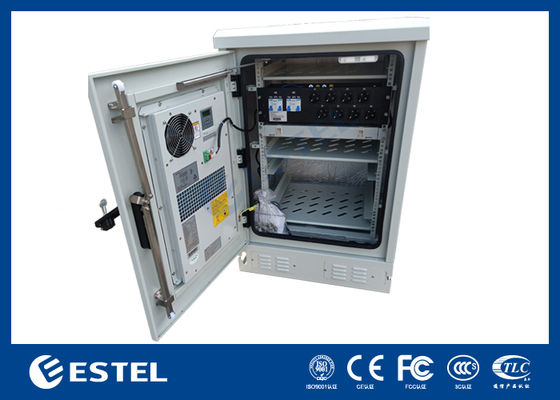 Gabinete de telecomunicaciones al aire libre con PDU y ODF para el sistema de energía de telecomunicaciones