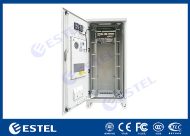 Tipo a prueba de mal tiempo gabinete al aire libre del aire acondicionado 40U de las telecomunicaciones con Emerson Power Supply