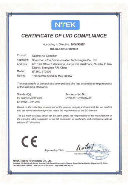 CHINA ESTEL (GUANGDONG) TECHNOLOGY CO., LTD. certificaciones